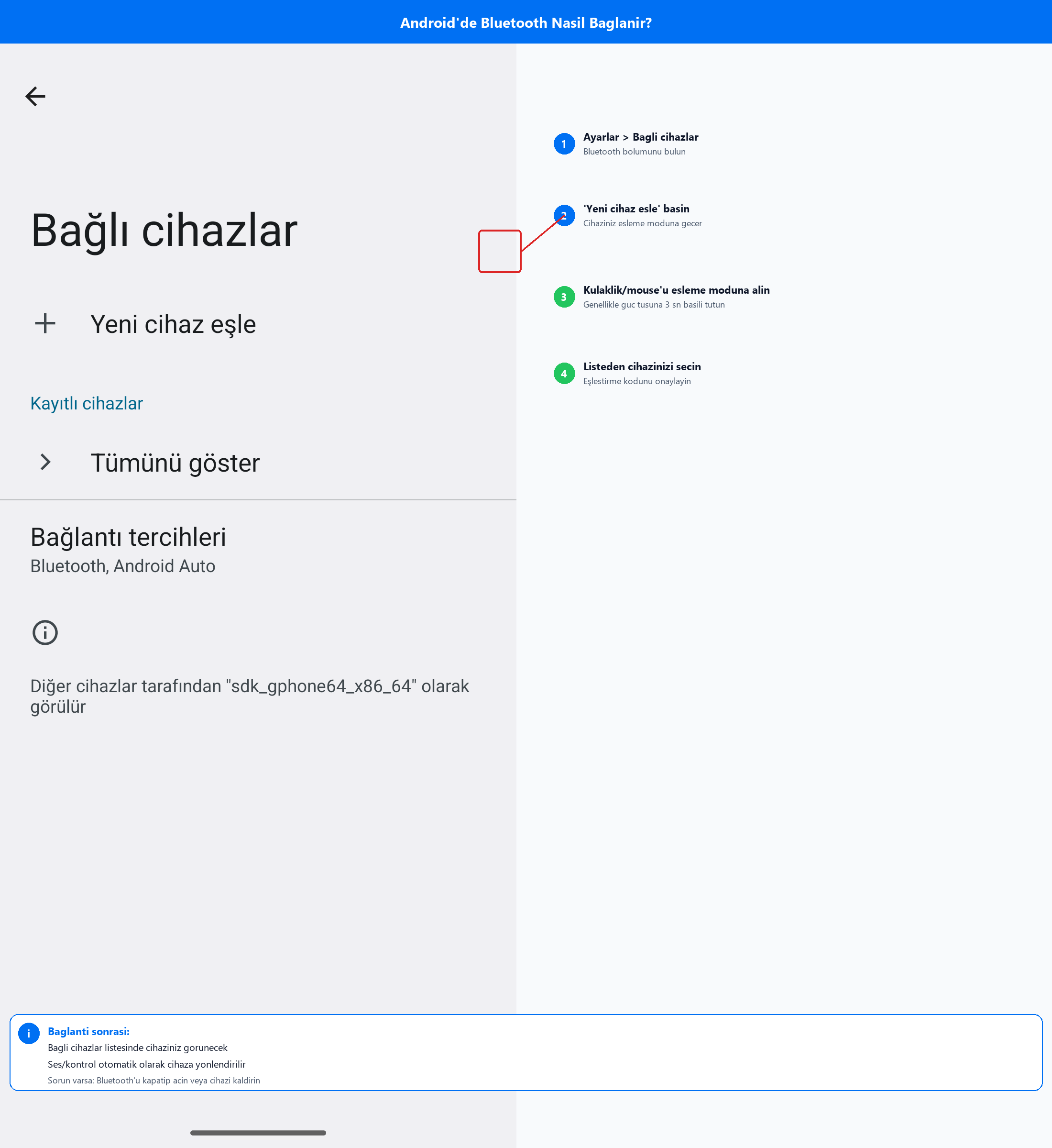 Android Bluetooth Bağlantı Rehberi
